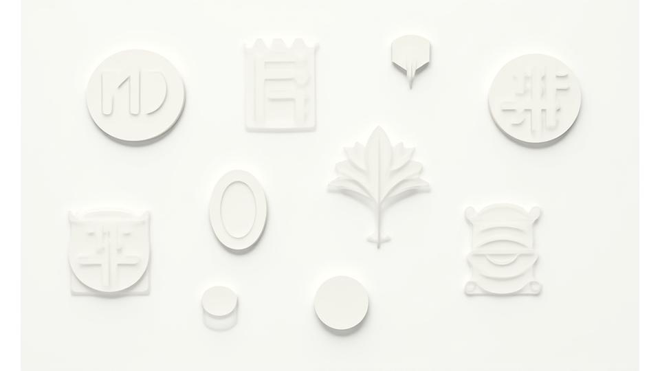 Collection of official wellness and health certifications and awards logos.